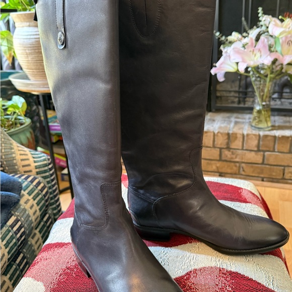 Sam Edelman Navy Leather Riding Boot - Picture 3 of 6